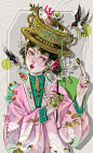 审美提升｜怪奇女孩“菻七”插画师作品
