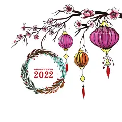 手绘2022新年    - 源文件下载【酷图网】手绘2022新年,水彩,2022,新年背景,中国新年,中国风,新年,新年快乐,恭贺新年,春节,新年贺卡,元旦,新春快乐,喜庆,