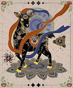 国潮风敦煌十二生肖插画 | 点儿大哈哈哈