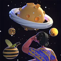 魔顿OC工程-卡通IP人物模型卡通人物模型卡通ip模型卡通角色模型Octane源文件表情包模型 - 魔顿网