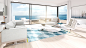 Côte d'Azur Ocean Villas : Visualizations of ocean villa residences along The Côte d'Azur. We wanted to highlight the bright sunny atmosphere with cool breeze of the ocean for clean, fresh look, inviting buyers into luxury that could become theirs. We fur