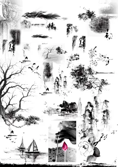 水墨素材图片