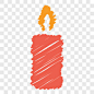 生日快乐蜡烛庆典圣诞节火光乱涂圣诞节的手绘涂鸦的图标图标元素PNG图片➤来自 PNG搜索网 pngss.com 免费免扣png素材下载！