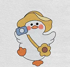 加油鸭简笔画教程步骤 - 小红书