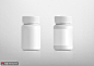 白色塑料瓶装药物颗粒样机医疗样机 医疗保健 药品保健