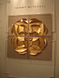 Gilded flower art from Tommy Mitchell