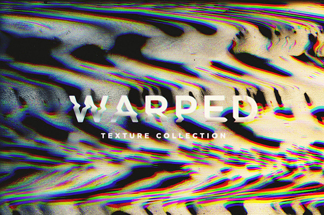 一组超清抽象扭曲纹理素材 Warped ...