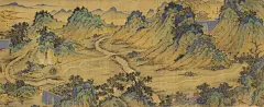 书画 - 丝路山水地图.蒙古山水地图.明内府绘