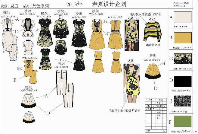 黄色组作品-黄色组款式图