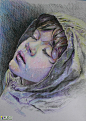 彩铅画 彩色人物|彩铅画|水彩画|素描入门|彩铅画欣赏-彩笔绘 - dudupo.com