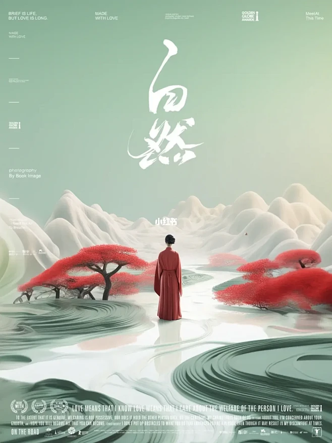 用MJ做了一整套戛纳电影节的国风海报