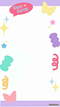 hongdoufan.com How cute 带有卡通小元素的背景小报边框图片大全