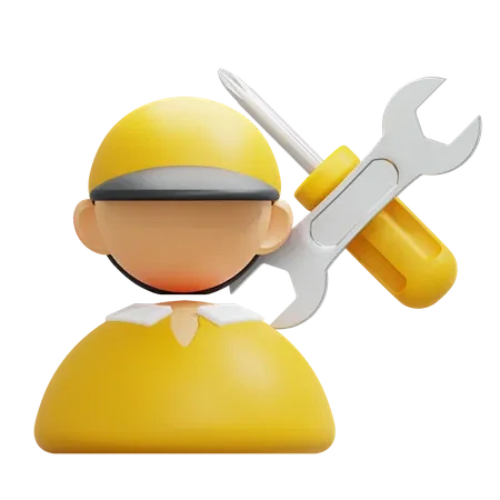 Mechanic  3D Icon
