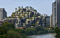 1000 Trees商业综合体，上海 / Heatherwick Studio : 两座覆满绿树的大山