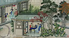 红楼梦   - 源文件下载【酷图网】红楼梦,石头记,大观园,贾府,红楼梦插画,红楼梦插图,红楼梦场景,红楼梦生活,红楼梦人物,孙温,仕女图,曹雪芹宫廷画,宫廷,后宫,后宫生活,后宫场景,宫廷生活,后宫画,清代后宫,贤后,嫔妃,嫔妃生活,嫔妃日常,国画,中国画,清朝生活,清代宫廷画,庭院画,清朝场景,清代庭院,清代生活,清朝建筑