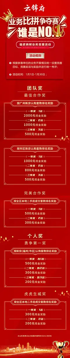 地产红金业务销冠比拼争夺赛长图海报-志设网-zs9.com
