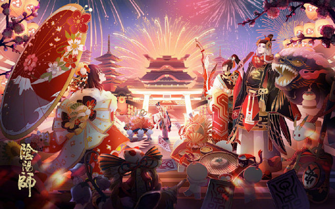 阴阳师手游超话 #灯夜游春# #痒痒鼠...