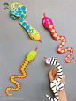 可爱小动物手指木偶玩具DIY作品 纸艺手偶图片欣赏