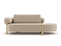 Fabric day bed ROMA | Day bed by Turri