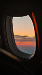 #travel  #plane #sunset
