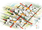 30张色彩清新的交通空间分析图