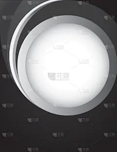 奢华的几何深色背景。基于现代文摘设计的动态逼真圆形登陆页面模板、壁纸、矢量和图解