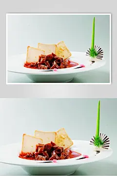 茄汁牛肉食物摄影图片