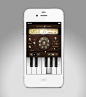 Rocket Piano UI design & concept for app. by Isabel Aracama, via Behance