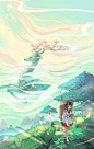 林深时见鹿_Hansaim__插画师作品_涂鸦王国gracg.com