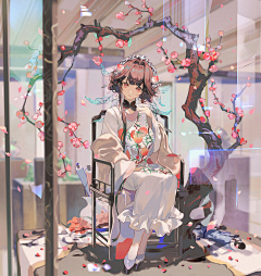 三三三三三san采集到插画构图