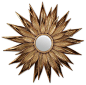 Sunflower Hollywood Regency Antique Gold Wall Mirror - contemporary - mirrors - Kathy Kuo Home@北坤人素材