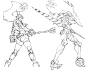 mdmnarca_jnklog : artbooksnat:
“ Tengen Toppa Gurren Lagann (天元突破グレンラガン) Tengen Toppa Solvernia and Tengen Toppa Yoko SP, originally illustrated by Yoh Yoshinari (吉成曜) for the back cover of the Rakugaki Core Drill...