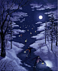 视错觉 插画 超现实主义 绘画 油画 by  Rob Gonslaves