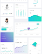 130+高端时尚现代原型应用后台仪表盘网页UI KITS Datta-Dashboard-ui-kit... :  