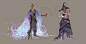 The Three Founders of Solitude - Concept art, João Bragato :  
Hello, this is a second collection of concept art explorations for my personal project: Solitude. this time i decided to tell an origin story!