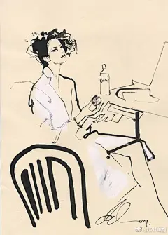  #时尚插画# 骄傲 优雅 独立 高级 来自英国时尚插画家David Downton
今晚决定省掉一餐的举个手 ​​​​
