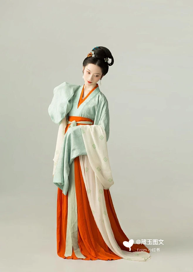 宋代女子服饰素材1-花瓣网