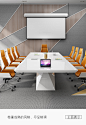 高端烤漆会议桌长桌大型白色会议室洽谈桌椅组合办公家具6-20人位-tmall.com天猫