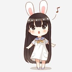 兔耳朵萌物女孩高清素材 兔耳朵 卡通女孩 女孩 手绘 萌物 免抠png 设计图片 免费下载
