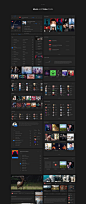 2套强大的黑白配色网页UI套件素材 Quantum UI Kit 2.0 :  