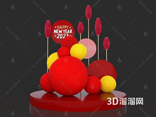 现代 美陈3D模型