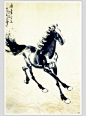 中国名家名画之一——徐悲鸿的马
