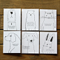「49包邮」可爱韩国款萌绘迷你创意贺卡 赠信封 祝福卡生日卡片-淘宝网