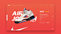 NIKE AIR JORDAN WEB DESIGN on Behance