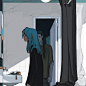 sallyface超话镜子……（抱歉OJZ色彩0基础的我已经在缓慢学习画背景了）（把水印去掉了） ​​​​