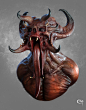 Demon Grande Gueule.(render keyshot) by sguera pascal | Horror | 3D | CGSociety