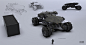 RR-03-Concept , GARY SANCHEZ : Final loop on this personnal project - autonomous military rover system- modular chassis - here concept design boards, final shots with environments will come soon too.