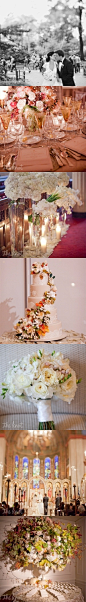 #真实婚礼#复古的西海岸婚礼，艺术美感的白色花艺视觉效果让整场婚礼变得更浪漫唯美。 更多: http://www.lovewith.me/share/detail/all/30625