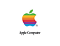 Apple公司最初的LOGO是一个黑色的苹果图案，代表着简洁和高端。然而，在1984年推出的Macintosh电脑时，Apple开始使用彩色版LOGO。这个彩色版LOGO保留了原始的苹果形状，但在其上加入了带有七种颜色的弧线，形成了一个彩虹的效果。www.logobiaozhi.com