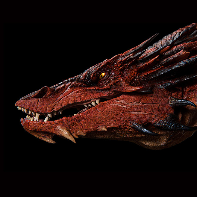 weta恶龙史矛革胸像雕像壁挂霍比特人周边魔戒指环王维塔手办龙头淘宝